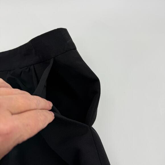 New TALBOTS Womens Rhinstone Black A-Line Skirt Size 8 Mini Short Faux Button - Picture 5 of 9